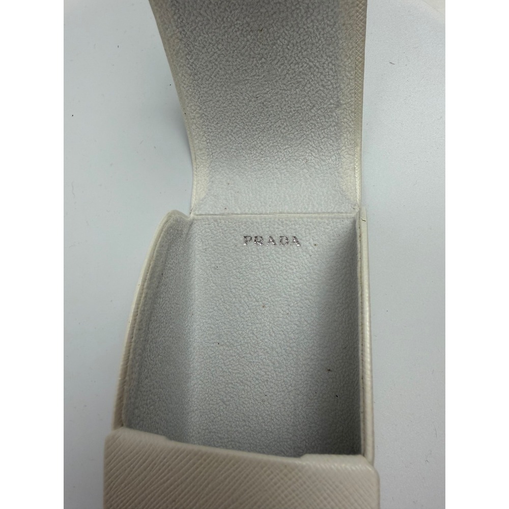 Prada SPR 21U Butterfly Sunglasses Cream Gold Rimless Made in Italy SPR21U - Picture 10 of 17